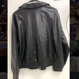XL Women Leather Black Jacket New With Tags